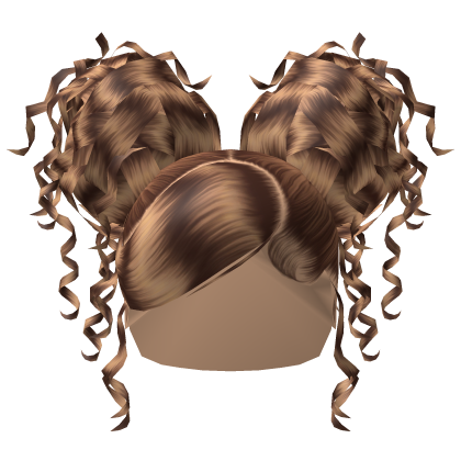 Curly Blonde Messy Double Buns Roblox item