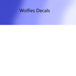 Wolfie's Decals