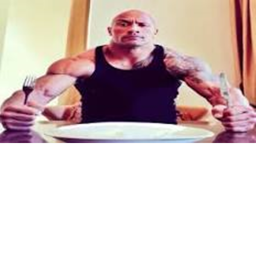 THE ROCK EAT PANCAKES