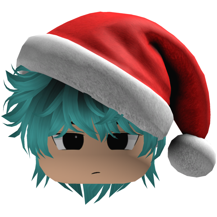 fluffy hair Christmas beret hat emo y2k (Blue)