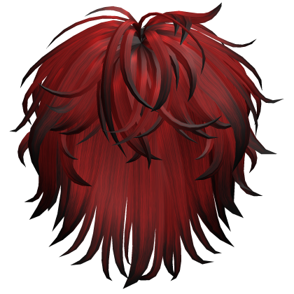 Tousled Layered Shag Hair - Red