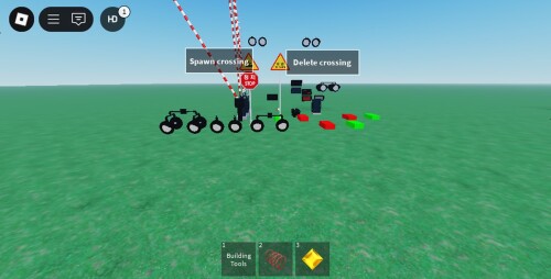 build a spawn crossing railroad sign