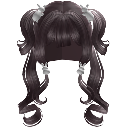 Cute Adorable Bunny Pigtails in Purple