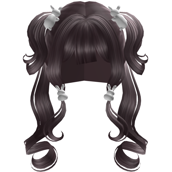 Cute Adorable Bunny Pigtails in Purple