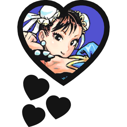 Chun Li Thinking Hearts Street Fighter