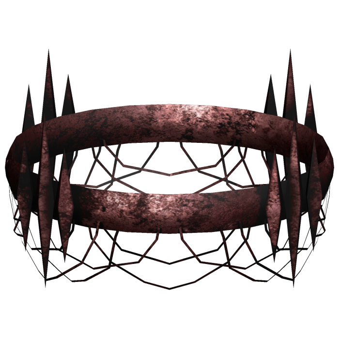 Red Gothic Horror Halo Crown