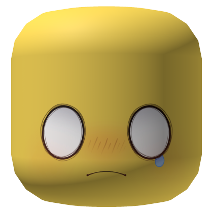 Cute Blushing Shocked Face Roblox item