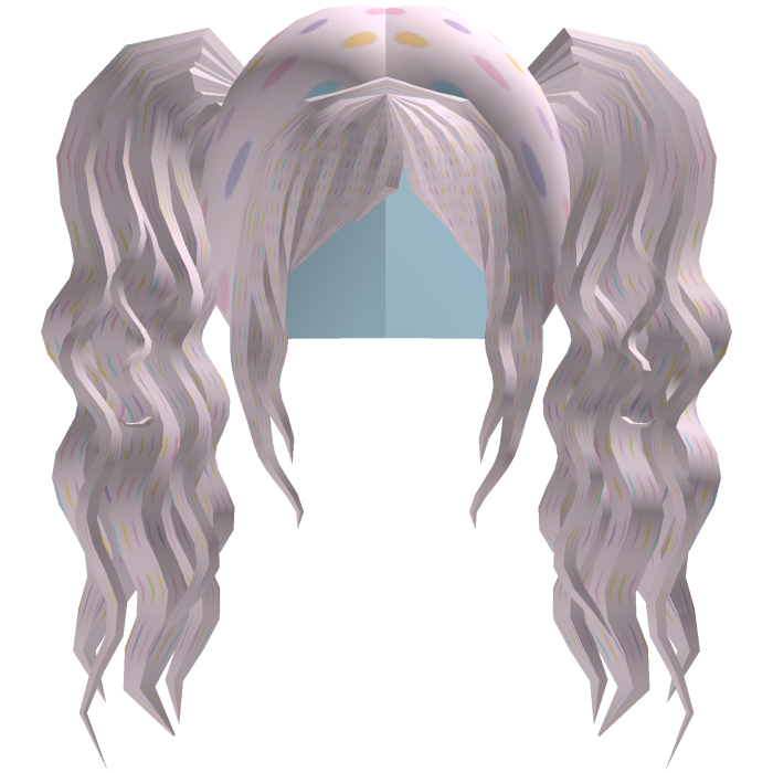 Cute Scene Gyaru Pigtails Long Wavy White Dot