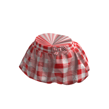 Red Plaid Mini Skirt