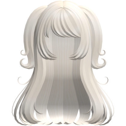 Long Flowy Blonde Hair with Swirly Pigtails Roblox item