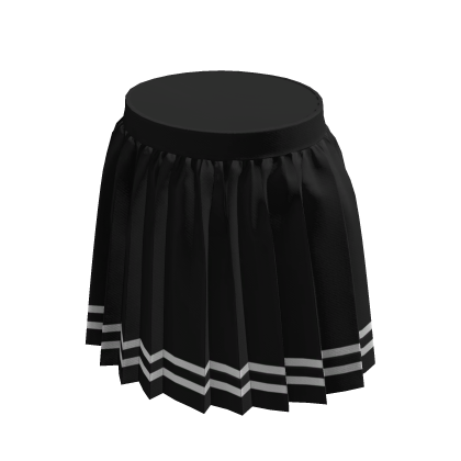 Striped Black Pleated Skirt thumbnail