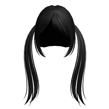 ♡꒰cute lush anime twintails in black꒱ Roblox item