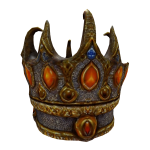 Majestic Orange Gem Crown of Opulence