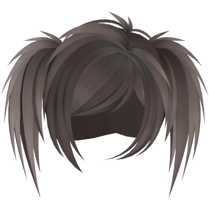 emo scene vkei choppy ponytails brown fade