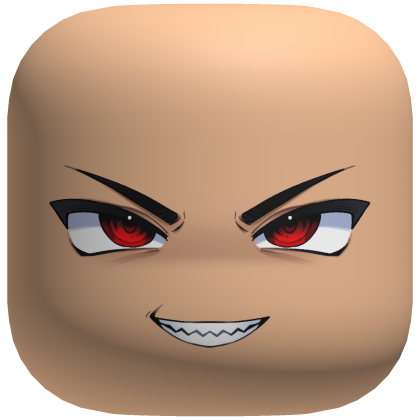 Sinister Anime Boy Face (Red)