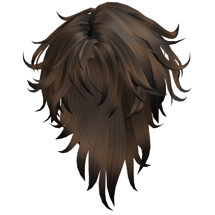 Long Textured Wolf Cut Hair - Brown