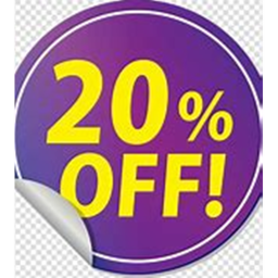 20% off non-limited items!
