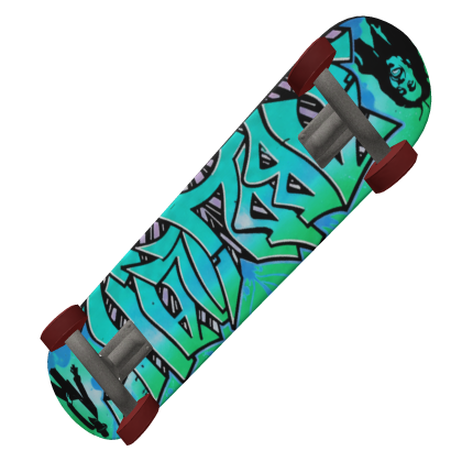 Graffiti Skateboard Deck (Green)
