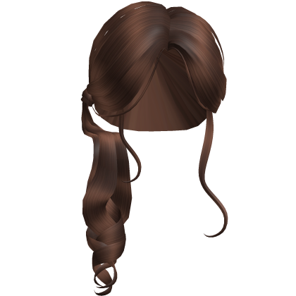 Twisted Sleek Ponytail Angelic Brown Brunette Roblox item