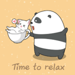 panda and cat group