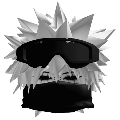 Cheap Dashie Y2k Spiked White Hair, Shades & Mask 