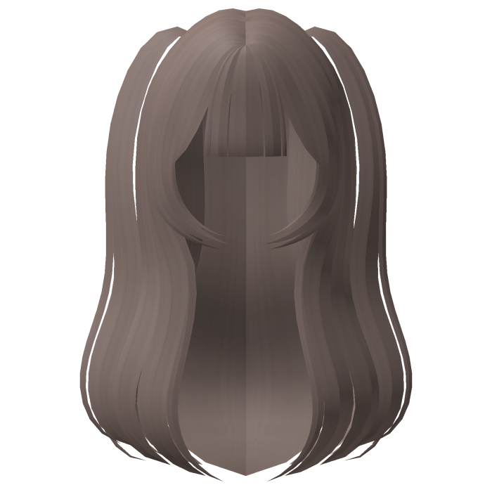 . ‿ ♡ anime pigtail long school girl hair brown