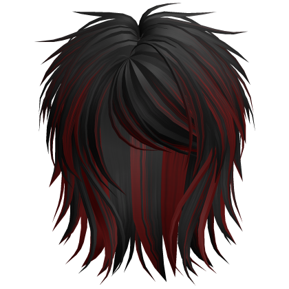 Short Fluffy Scene Blowout Black&Red