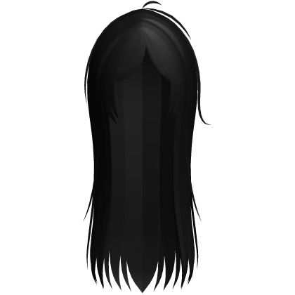 long adorable fluffy doll hair in black Roblox item