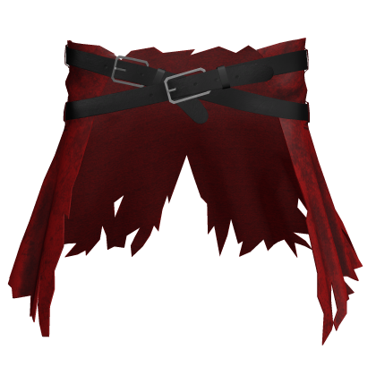 Red Torn Waist Coat w/ Black Belts [1.0] thumbnail