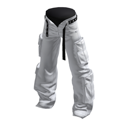 Y2K Baggy Cargoes Reverse Monochrome