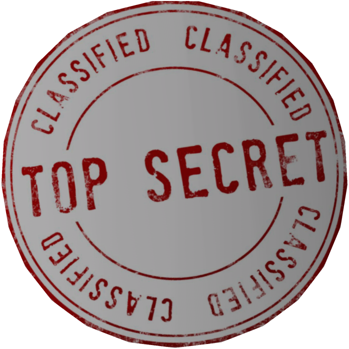 Top Secret Face Stamp