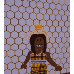 Gold honeybees that strike play games and do fun