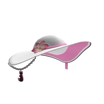White&Pink Sunhat