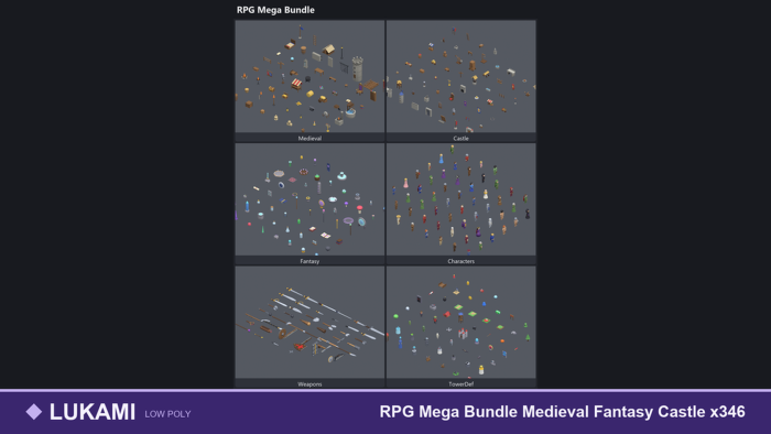 RPG Mega Bundle Medieval Fantasy Castle x346 preview 1