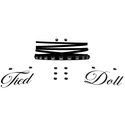 emo black choker w piercings & doll tattoo Roblox item
