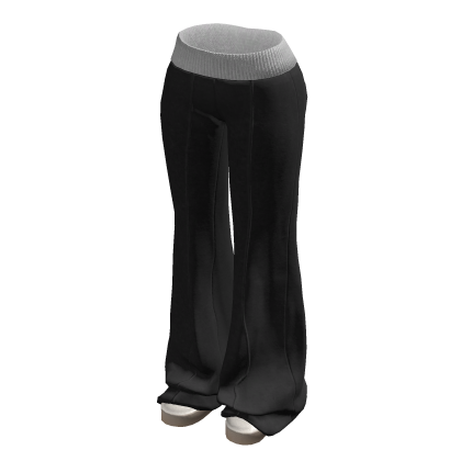 Black Winter Flared Lounge Sweatpants