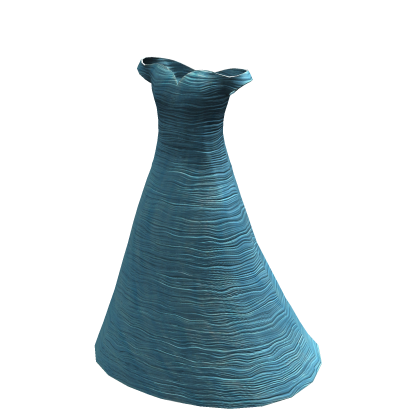 Sky Blue Wavy Layers Gala Dress thumbnail