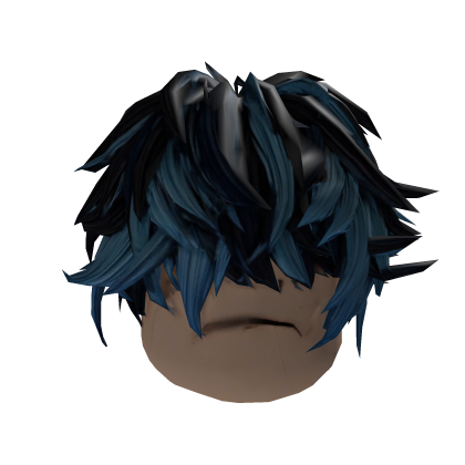 Aestethic Messy Blue&Black Hair Roblox item