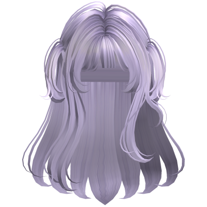 Purple soft layered hime hair Roblox item
