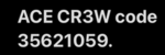 ACE CR3W