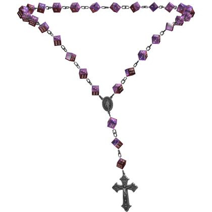 🌷 [woman] pink y2k emo vkei vintage dice rosary