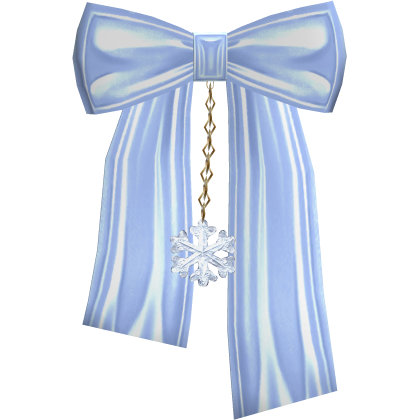 Back Blue Christmas Bow