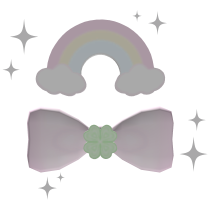 ☘︎  °｡﹒dainty pastel clover hairclip