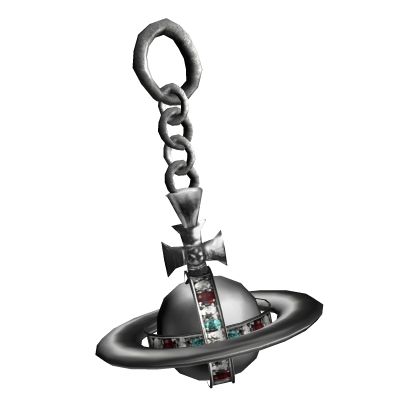 Vivienne Westwoods Emo Vkei Silver Orb Keychain thumbnail