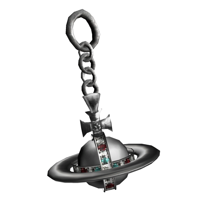 Vivienne Westwoods Emo Vkei Silver Orb Keychain