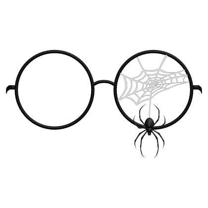 Halloween Spiderweb Round Glasses