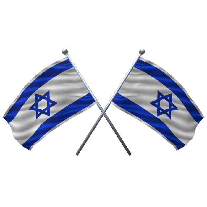 🇮🇱 Israel Shoulder Double Flag