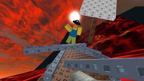Build A Boat And Sail Down The Lava River! 