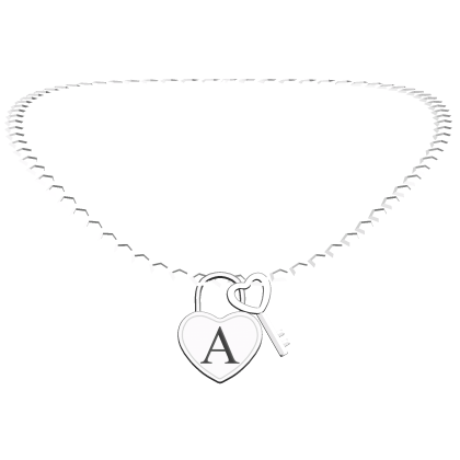 Initial Necklace A