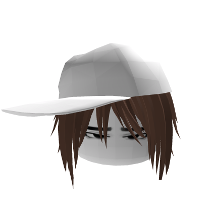 Vkei Dashie Emo Brown Hair White Hat